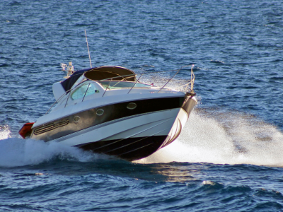 Boat on ocean.